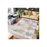 Rovigo Dijital Baskı Yıkanabilir Kaymaz Taban Salon Halısı Rvg0551, Sarı, 120 x 180