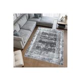 Rovigo Dijital Baskı Yıkanabilir Kaymaz Taban Salon Halısı Rvg0554, Gri, 120 x 180