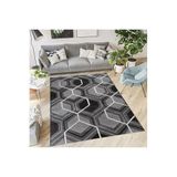 Rovigo Dijital Baskı Yıkanabilir Kaymaz Taban Salon Halısı Rvg0563, Siyah, 180 x 300