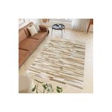 Rovigo Dijital Baskı Yıkanabilir Kaymaz Taban Salon Halısı Rvg0564, Bej, 50 x 80