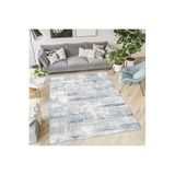 Rovigo Dijital Baskı Yıkanabilir Kaymaz Taban Salon Halısı Rvg0570, Mavi, 120 x 180