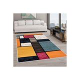 Rovigo Dijital Baskı Yıkanabilir Kaymaz Taban Salon Halısı Rvg0572, Sarı, 180 x 250