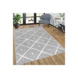 Rovigo Dijital Baskı Yıkanabilir Kaymaz Taban Salon Halısı Rvg0575, Gri, 160 x 300