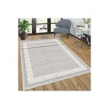 Rovigo Dijital Baskı Yıkanabilir Kaymaz Taban Salon Halısı Rvg0576, Gri, 120 x 180