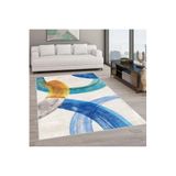 Rovigo Dijital Baskı Yıkanabilir Kaymaz Taban Salon Halısı Rvg0589, Mavi, 160 x 300