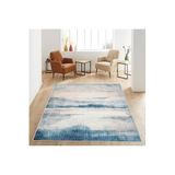 Rovigo Dijital Baskı Yıkanabilir Kaymaz Taban Salon Halısı Rvg0590, Mavi, 120 x 180