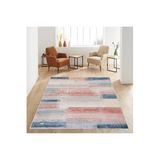 Rovigo Dijital Baskı Yıkanabilir Kaymaz Taban Salon Halısı Rvg0591, Mavi, 180 x 300