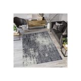 Rovigo Dijital Baskı Yıkanabilir Kaymaz Taban Salon Halısı Rvg0595, Gri, 50 x 80