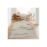Rovigo Dijital Baskı Yıkanabilir Kaymaz Taban Salon Halısı Rvg0598, Bej, 180 x 300