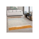 Rovigo Dijital Baskı Yıkanabilir Kaymaz Taban Salon Halısı Rvg0604, Sarı, 160 x 300