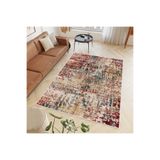 Rovigo Dijital Baskı Yıkanabilir Kaymaz Taban Salon Halısı Rvg0615, Bordo, 120 x 180