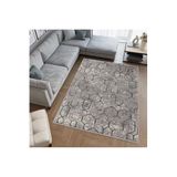 Rovigo Dijital Baskı Yıkanabilir Kaymaz Taban Salon Halısı Rvg0619, Gri, 160 x 300