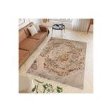 Rovigo Dijital Baskı Yıkanabilir Kaymaz Taban Salon Halısı Rvg0623, Kahverengi, 120 x 180