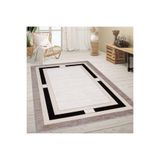 Rovigo Dijital Baskı Yıkanabilir Kaymaz Taban Salon Halısı Rvg0624, Bej, 50 x 80