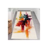 Rovigo Dijital Baskı Yıkanabilir Kaymaz Taban Salon Halısı Rvg0627, Bej, 120 x 180