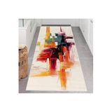 Rovigo Dijital Baskı Yıkanabilir Kaymaz Taban Salon Halısı Rvg0627, Bej, 180 x 300