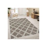 Rovigo Dijital Baskı Yıkanabilir Kaymaz Taban Salon Halısı Rvg0631, Kahverengi, 180 x 300