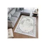Rovigo Dijital Baskı Yıkanabilir Kaymaz Taban Salon Halısı Rvg0634, Gri, 180 x 250