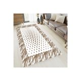Rovigo Dijital Baskı Yıkanabilir Kaymaz Taban Salon Halısı Rvg0647, Kahverengi, 160 x 300