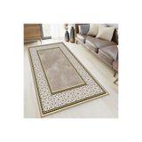 Rovigo Dijital Baskı Yıkanabilir Kaymaz Taban Salon Halısı Rvg0656, Kahverengi, 120 x 180