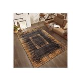 Rovigo Dijital Baskı Yıkanabilir Kaymaz Taban Salon Halısı Rvg0667, Kahverengi, 120 x 180