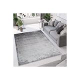 Rovigo Dijital Baskı Yıkanabilir Kaymaz Taban Salon Halısı RVG0668, Gri, 160 x 300