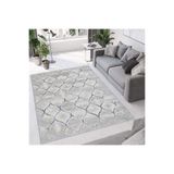 Rovigo Dijital Baskı Yıkanabilir Kaymaz Taban Salon Halısı RVG0672, Gri, 180 x 250
