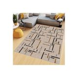 Rovigo Dijital Baskı Yıkanabilir Kaymaz Taban Salon Halısı RVG0675, Kahverengi, 120 x 180