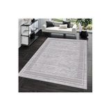 Rovigo Dijital Baskı Yıkanabilir Kaymaz Taban Salon Halısı RVG0681, Gri, 120 x 180
