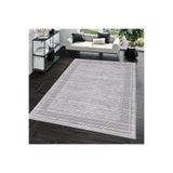 Rovigo Dijital Baskı Yıkanabilir Kaymaz Taban Salon Halısı RVG0681, Gri, 180 x 300
