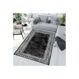Rovigo Dijital Baskı Yıkanabilir Kaymaz Taban Salon Halısı RVG1002, Siyah, 180 x 250