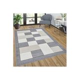 Rovigo Dijital Baskı Yıkanabilir Kaymaz Taban Salon Halısı RVG1004, Gri, 120 x 180