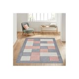 Rovigo Dijital Baskı Yıkanabilir Kaymaz Taban Salon Halısı RVG1005, Pembe, 160 x 300