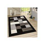 Rovigo Dijital Baskı Yıkanabilir Kaymaz Taban Salon Halısı RVG1006, Siyah, 160 x 300