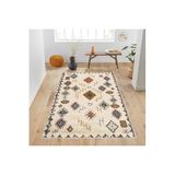 Rovigo Dijital Baskı Yıkanabilir Kaymaz Taban Salon Halısı RVG1008, Bej, 160 x 300