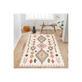 Rovigo Dijital Baskı Yıkanabilir Kaymaz Taban Salon Halısı RVG1009, Bej, 100 x 300