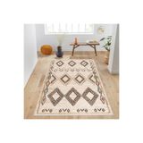 Rovigo Dijital Baskı Yıkanabilir Kaymaz Taban Salon Halısı RVG1010, Bej, 160 x 300