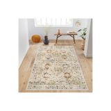 Rovigo Dijital Baskı Yıkanabilir Kaymaz Taban Salon Halısı RVG1012, Bej, 180 x 300