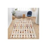 Rovigo Dijital Baskı Yıkanabilir Kaymaz Taban Salon Halısı RVG1014, Bej, 180 x 250