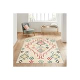 Rovigo Dijital Baskı Yıkanabilir Kaymaz Taban Salon Halısı RVG1018, Bej, 120 x 180