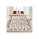 Rovigo Dijital Baskı Yıkanabilir Kaymaz Taban Salon Halısı RVG1019, Bej, 180 x 250