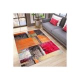 Rovigo Dijital Baskı Yıkanabilir Kaymaz Taban Salon Halısı RVG1025, Turuncu, 180 x 300