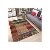 Rovigo Dijital Baskı Yıkanabilir Kaymaz Taban Salon Halısı RVG1026, Turuncu, 160 x 300