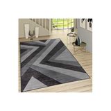 Rovigo Dijital Baskı Yıkanabilir Kaymaz Taban Salon Halısı RVG1037, Gri, 80 x 150