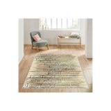 Rovigo Dijital Baskı Yıkanabilir Kaymaz Taban Salon Halısı RVG1039, Bej, 180 x 300
