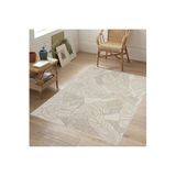 Rovigo Dijital Baskı Yıkanabilir Kaymaz Taban Salon Halısı RVG1040, Bej, 120 x 180