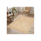 Rovigo Dijital Baskı Yıkanabilir Kaymaz Taban Salon Halısı RVG1041, Sarı, 120 x 180