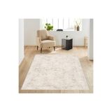 Rovigo Dijital Baskı Yıkanabilir Kaymaz Taban Salon Halısı RVG1044, Bej, 50 x 80
