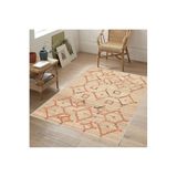 Rovigo Dijital Baskı Yıkanabilir Kaymaz Taban Salon Halısı RVG1045, Bej, 120 x 180
