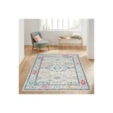 Rovigo Dijital Baskı Yıkanabilir Kaymaz Taban Salon Halısı RVG1050, Gri, 120 x 180